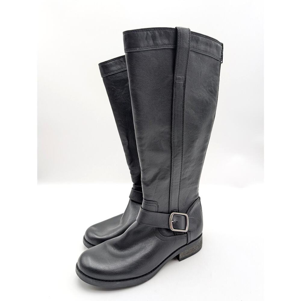 Eurosoft Melanie Knee High Tall Boots Back Zip Women's Black Size US6.5M EU37